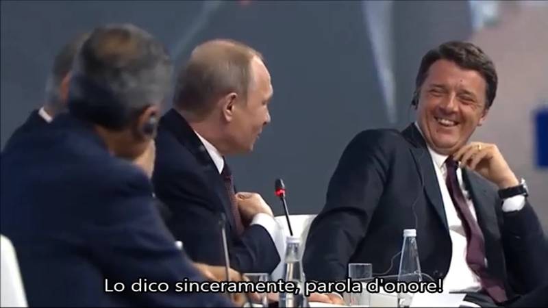 Biden sbugiarda Renzi sulle sanzioni a Mosca/Байден разоблачил Ренци о санкциях