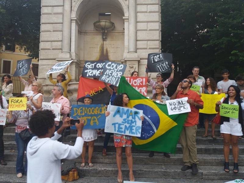 “Coletivo BELI” (Brasileiros Em Luta na Itália) – Manifestazione a Roma