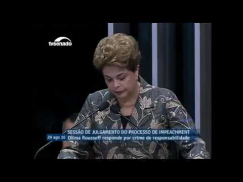Discorso di autodifesa della Presidente Dilma Rousseff al Senato Federale