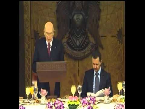 Giorgio Napolitano in Siria nel 2010