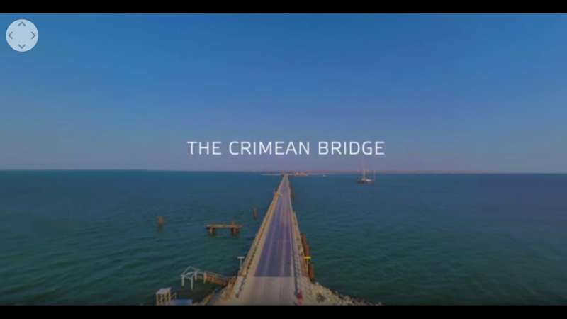 La costruzione del ponte di Kerch a 360 gradi