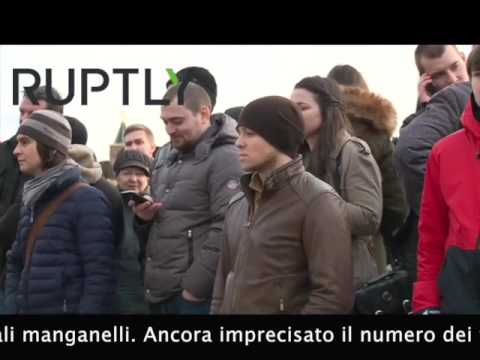 Manifestazione di protesta, non autorizzata, a Mosca. Promotore il leader dell’opposizione Aleksei Navalnij