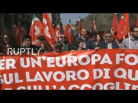 [RT LIVE] A Roma il corteo “La nostra Europa”
