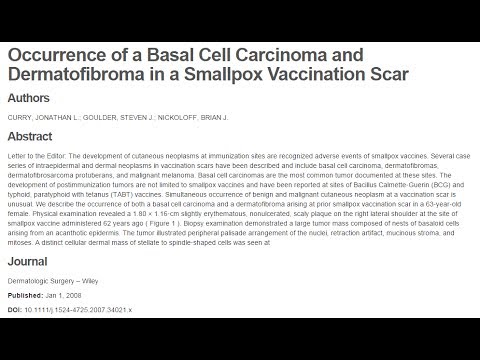 Vaccino antivaioloso e melanoma